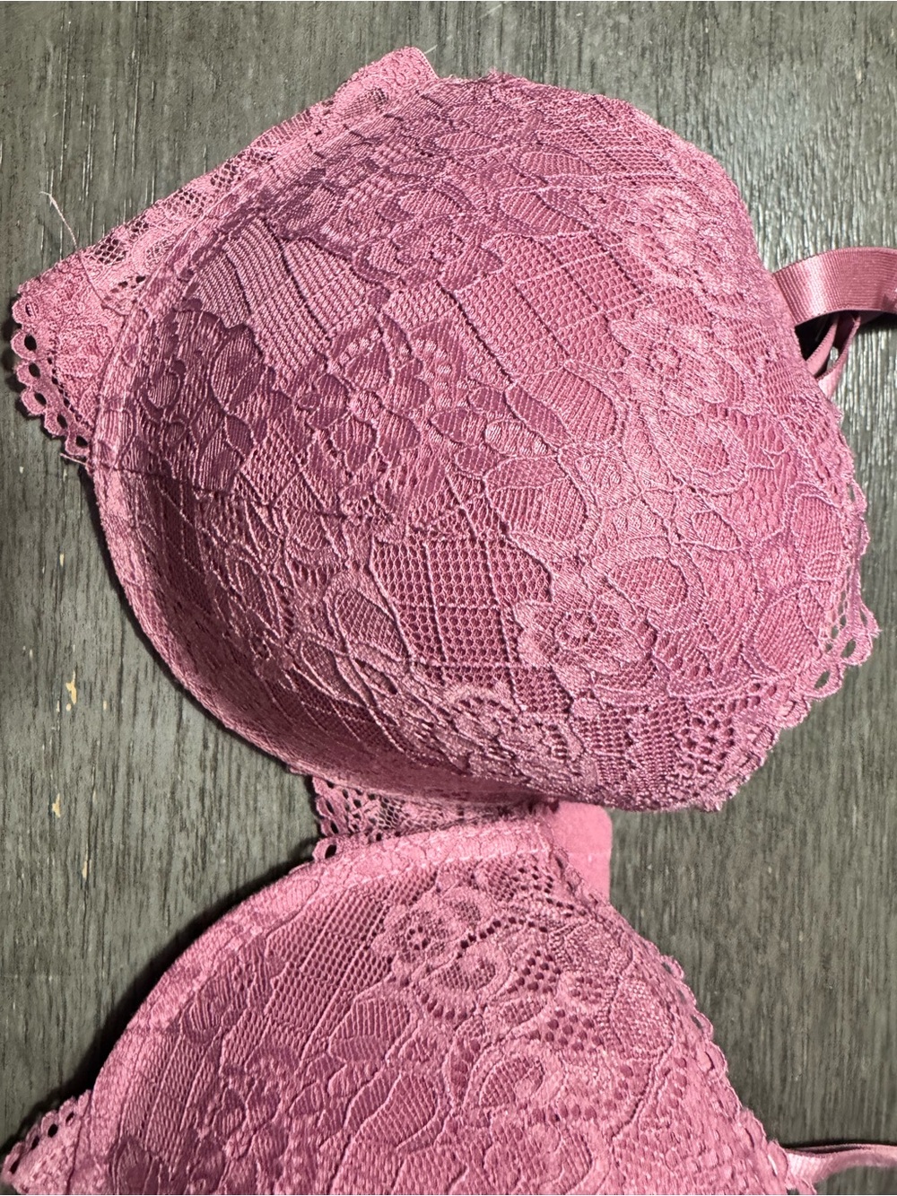 Jessica Simpson dusty rose Lace Push-Up Bra size 38C NWT - Picture 5 of 8